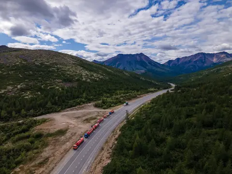 Voltim Global — Rusya–İran–Türkiye transit hattında tır konvoyu